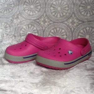 Girls Pink Crocs